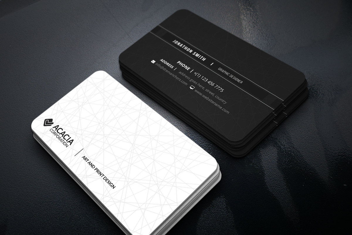 A8 Business Card, a Business Card Template by DesignGhar