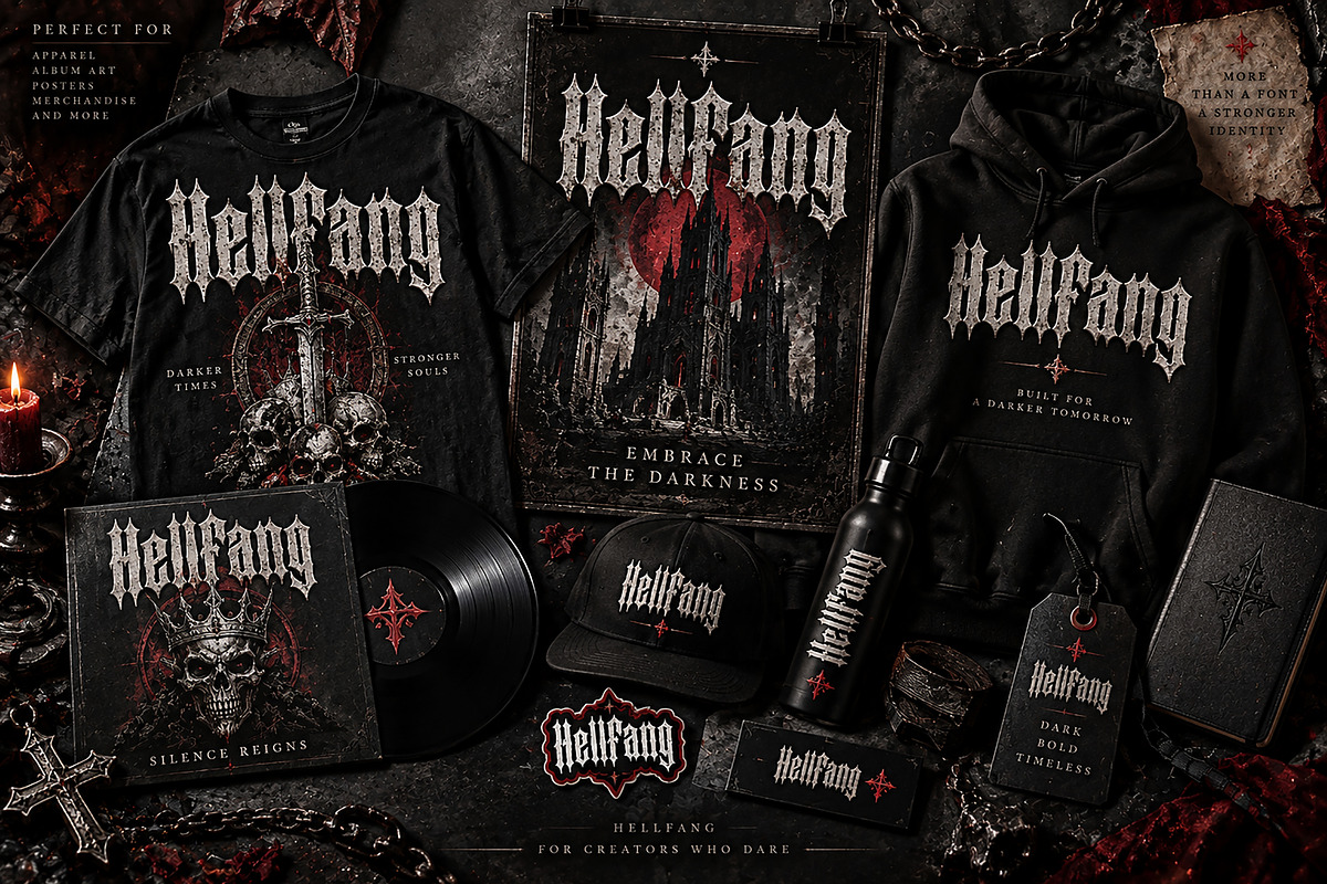 Hellfang, a Blackletter Font by Wow Magic (Photo 7 of 7)