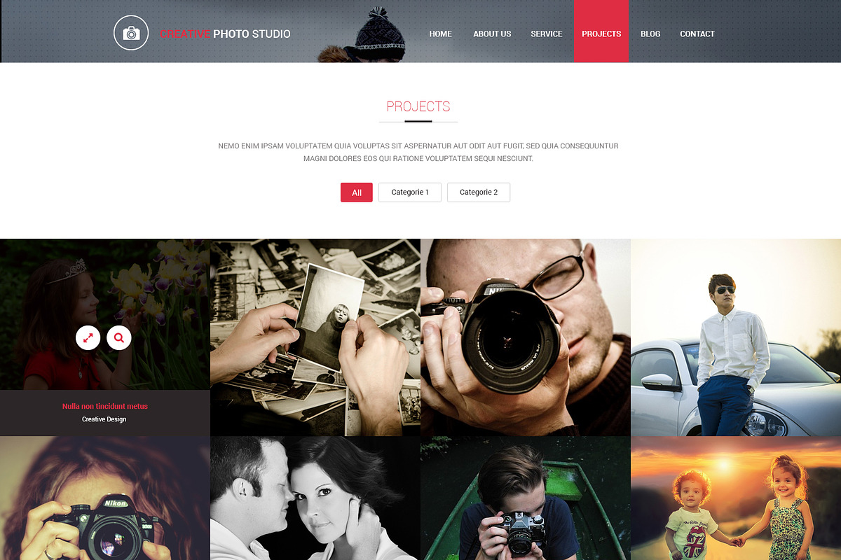 Photo Studio PSD Website Template, a Landing Page Template by WebbyTemplates (Photo 5 of 8)