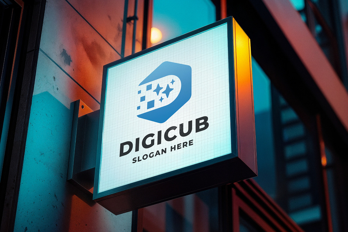 Digital Cube Letter D Logo, a Branding & Logo Template by Design_Planet (Photo 3 of 3)