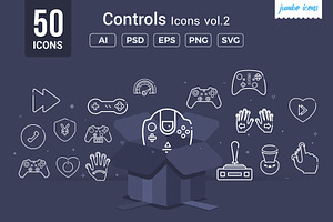 Gaming Controls Line Icons V2, an Outline Icon by Jumbo Icons