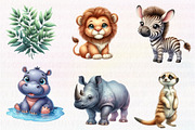 Cute Safari Animals, an Illustration by CreationArt (Thumbnail 3 of 5)