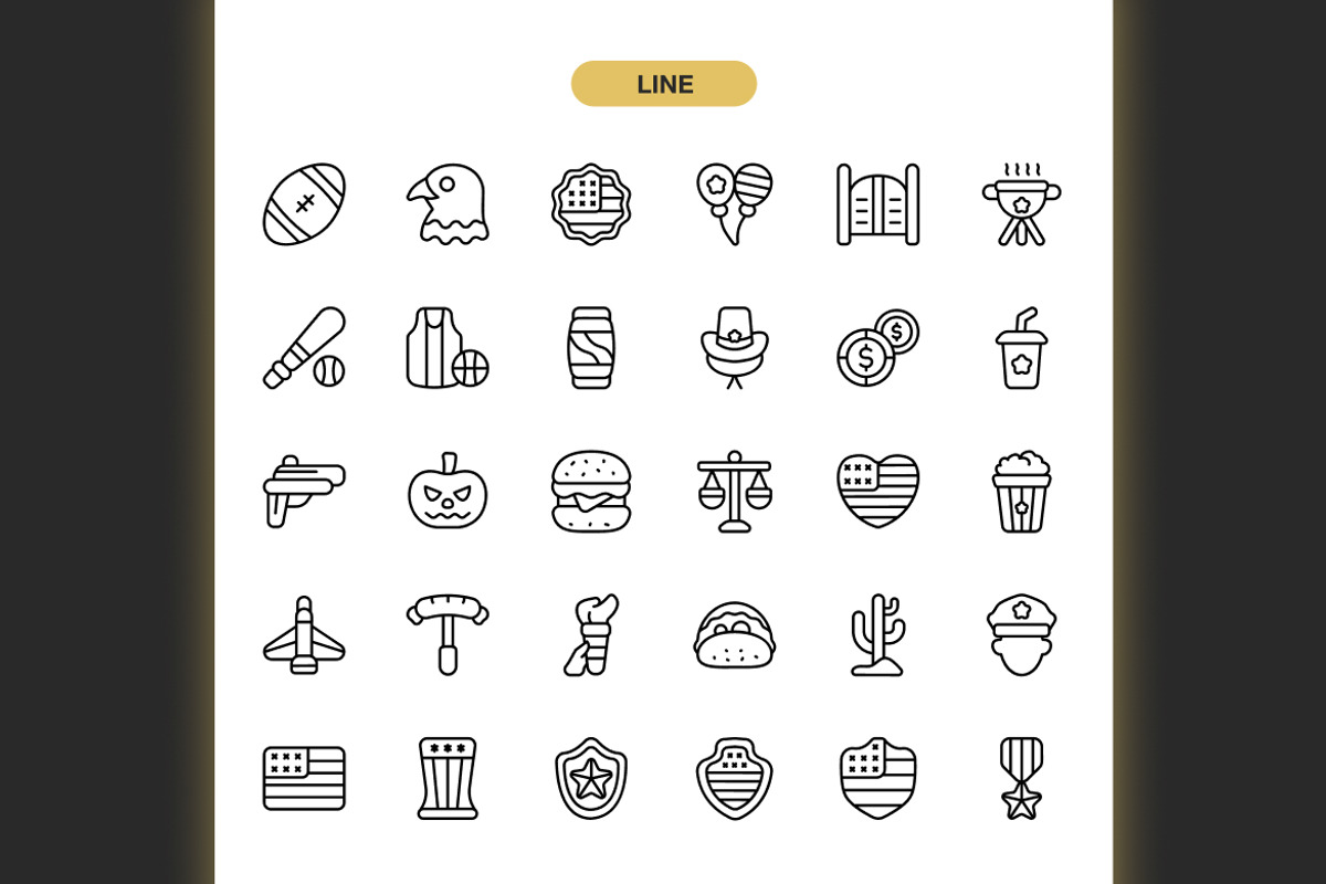 United States Icons, an Icon by Spacepixel Creative (Photo 2 of 3)