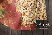 EXOTIC JUNGLE Seamless Pattern, a Pattern Graphic by Madebyia (Thumbnail 1 of 6)