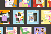 Pinelope Playful Instagram Templates, a Social Media Template by rainbojelia (Thumbnail 6 of 18)