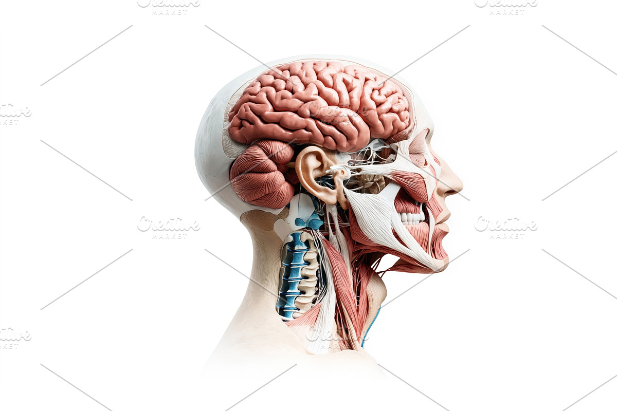 Detailed anatomical illustration of, an Education Illustration by Sergey Kotenev
