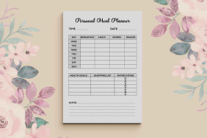 Personal Meal Planner KDP Interior