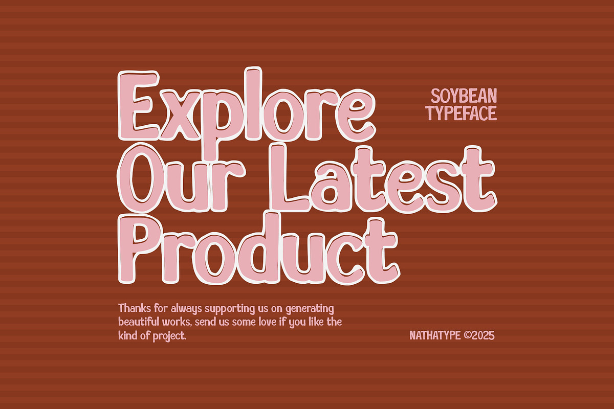 Soybean, a Handwritten Font by Nathatype (Photo 11 of 11)