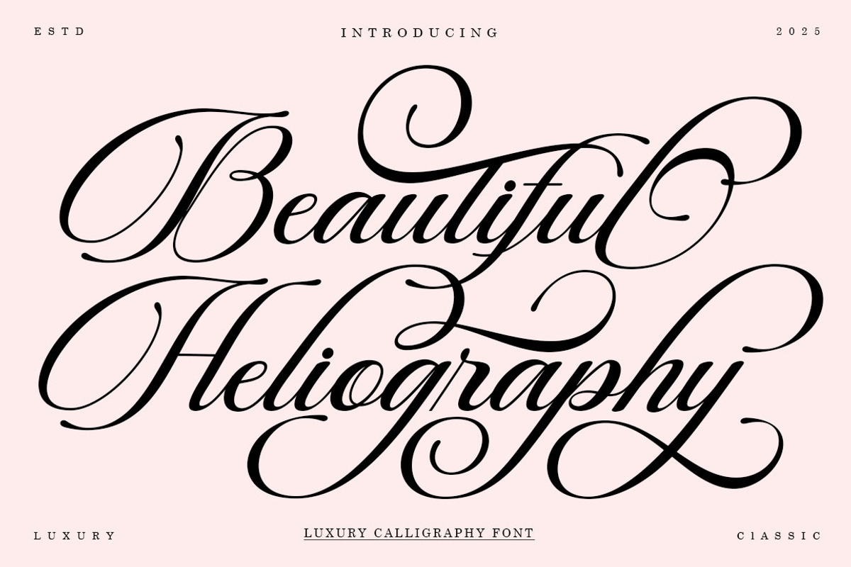 Beautiful Heliography Script, a Script Font by Has_rizal (Photo 12 of 12)