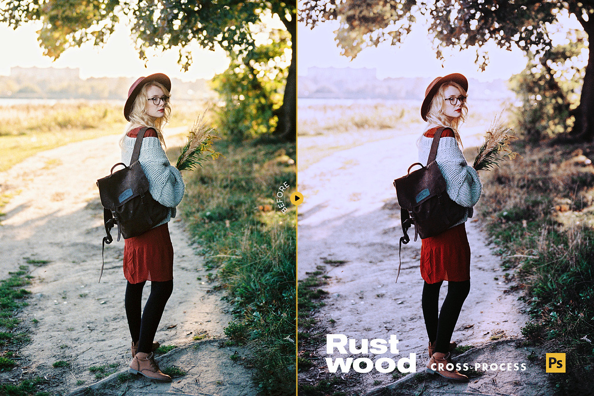 Rustwood Photoshop Action and LUTs, an Action Add-On by Presetrain Co. (Photo 6 of 7)