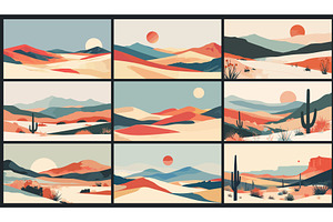 Abstract Desert Landscape