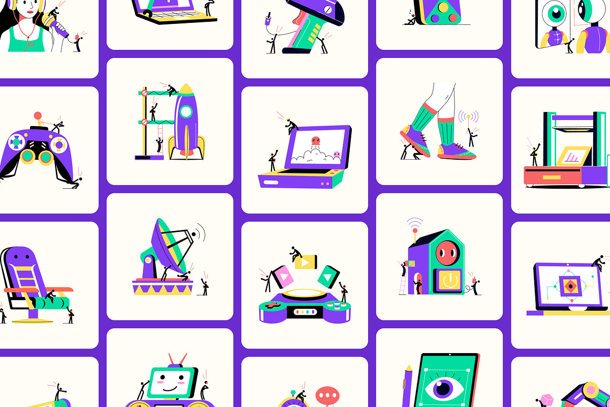 Animated Technology and Innovation, a Technology Illustration by Brickclay (Photo 3 of 5)