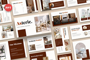asteric - interior aesthetic ppoint,, a Presentation Template by Fit-tee