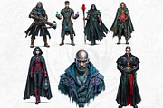 Witch hunters clipart Set, a Person Illustration by ThatsDesignArt (Thumbnail 6 of 10)