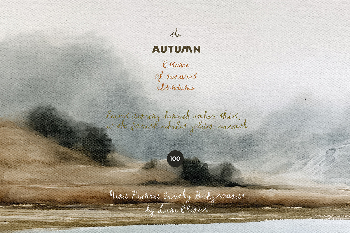Hand-Painted Autumn Backgrounds, a Background Graphic by Lana Elanor (Photo 8 of 15)