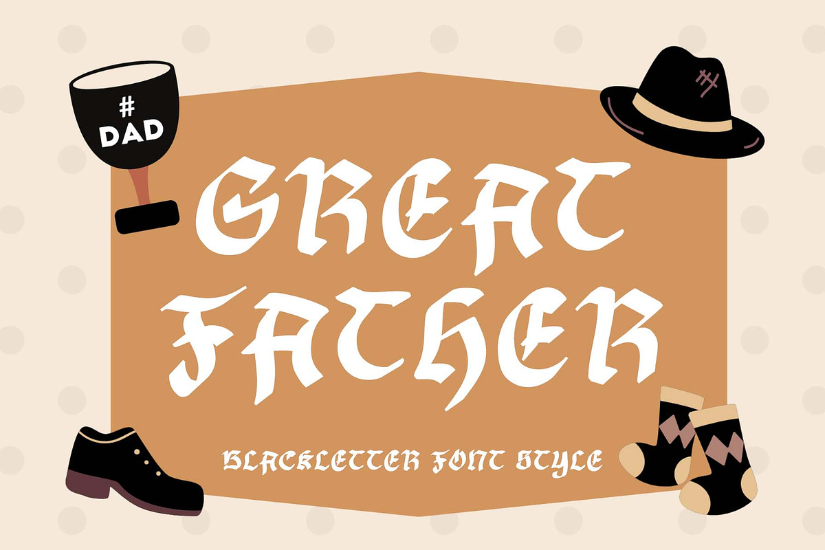 Great Father, a Blackletter Font by Yoga Letter (Photo 1 of 6)