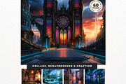 Glassborn Court Stained Backdrops, a Background Graphic by ThatsDesignArt (Thumbnail 4 of 15)