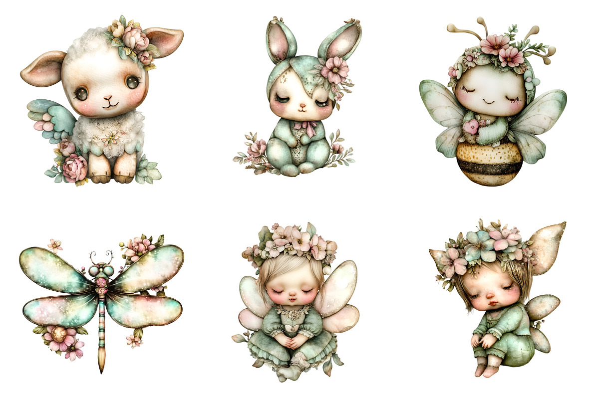Whimsical Spring Clipart, an Illustration by SinaCreation (Photo 2 of 11)