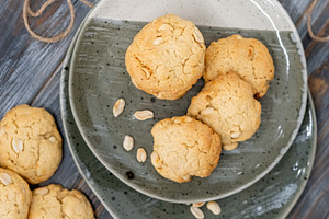 Homemade dessert crunchy biscuits cookies peanut, a Food & Drink Photo by Photo Drive Studio