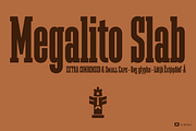 Megalito Slab & Small Caps, a Slab Serif Font by deFharo (Thumbnail 1 of 8)