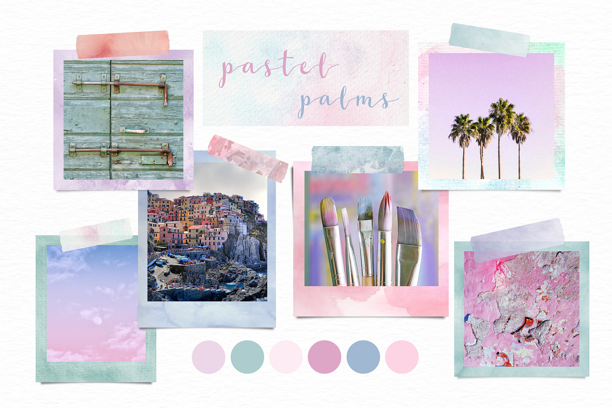 Watercolor Frames, Papers & Tape, an Object Graphic by patternpop studio (Photo 4 of 8)