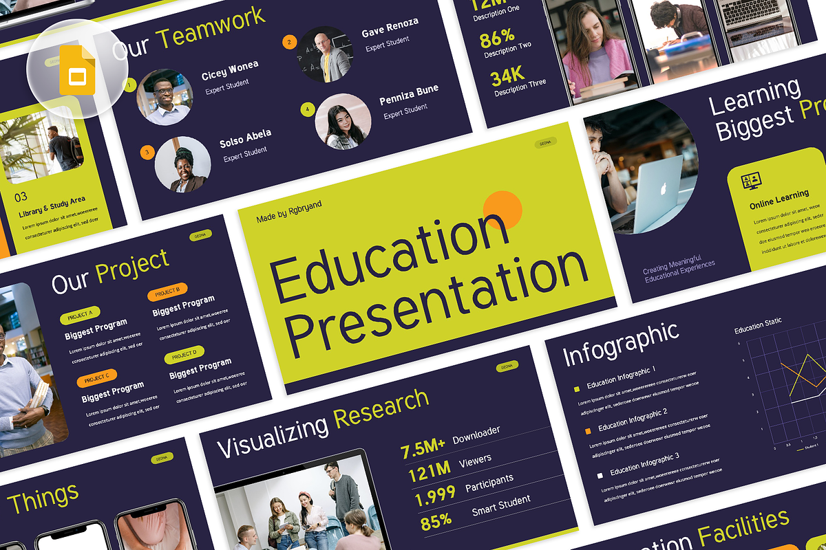 Education Google Slides, a Presentation Template by rgbryand (Photo 1 of 7)