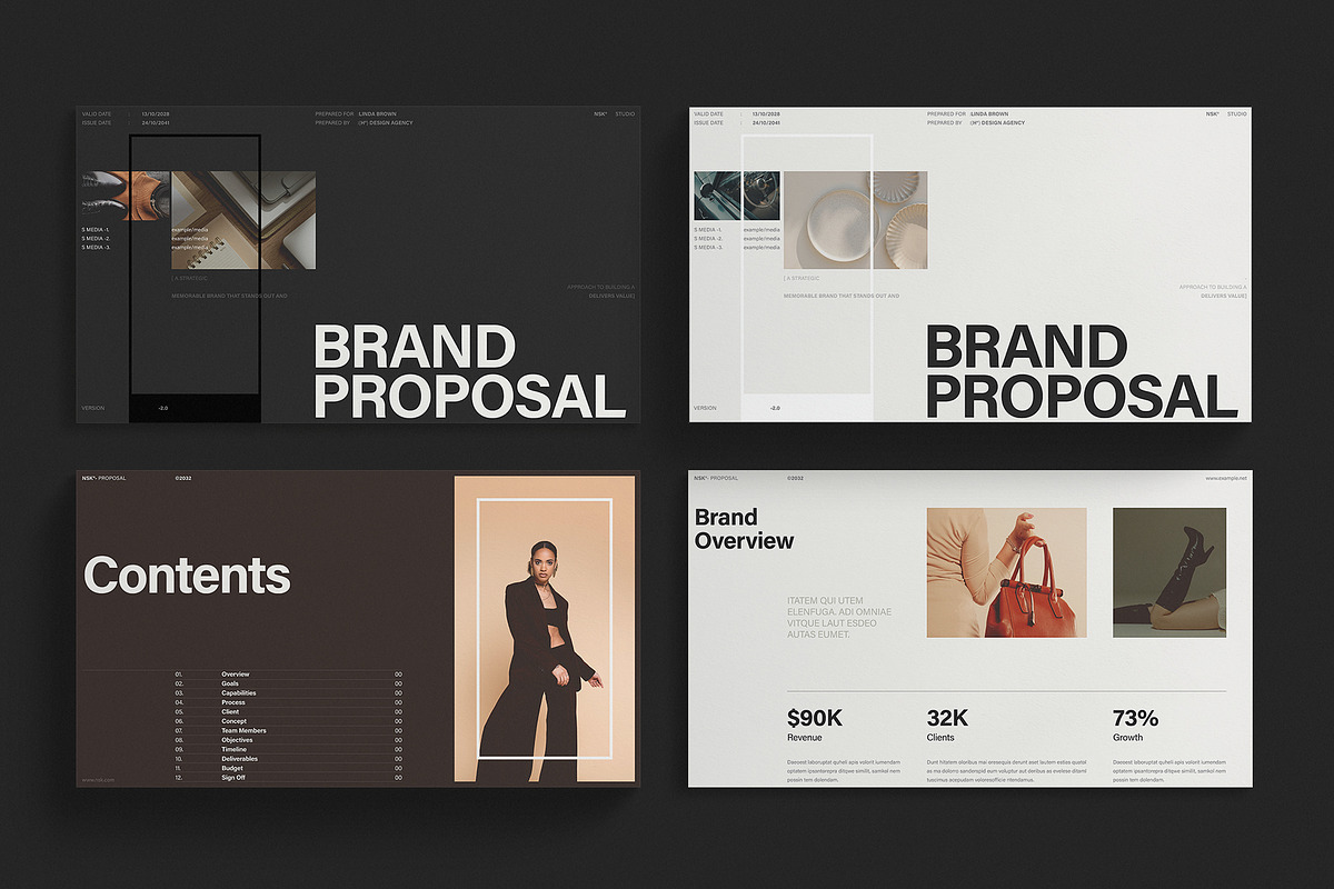 Brand Proposal Presentation Template, a Presentation Template by RedGiant (Photo 2 of 7)