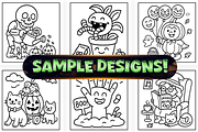 Bold and Easy Spooky Fun Coloring, a Seasonal Illustration by Craftsbeefy (Thumbnail 3 of 4)
