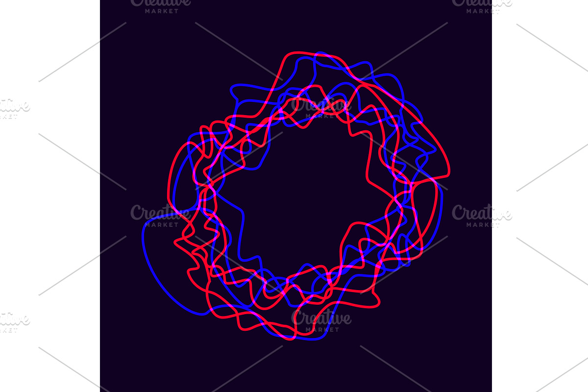 Vector music sound waves, an Illustration by Things for designers