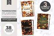 PLR Thanksgiving Planner x 3 Designs, a Design Template by Jennifer Magri Templates (Thumbnail 2 of 9)