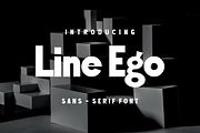 Line Ego, a Sans Serif Font by lelevien (Thumbnail 1 of 4)