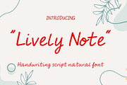 Lively Note, a Handwritten Font by cocodesign (Thumbnail 1 of 8)