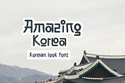 Amazing Korea - Korean Look Font, a Handwritten Font by fontmuse (Thumbnail 1 of 5)