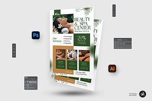 Beauty & Spa Center Flyer Template