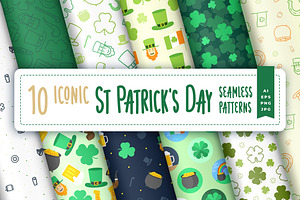 Iconic St Patrick's Seamless Pattern