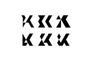K Logo Geometric Design Vol. 3, a Branding & Logo Template by ganuDESIGN