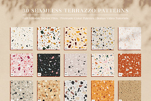 30 Terrazzo Seamless Patterns