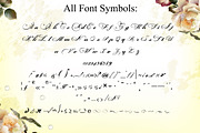 Calligraphic vintage styled font, a Script Font by FleurArt (Thumbnail 2 of 3)
