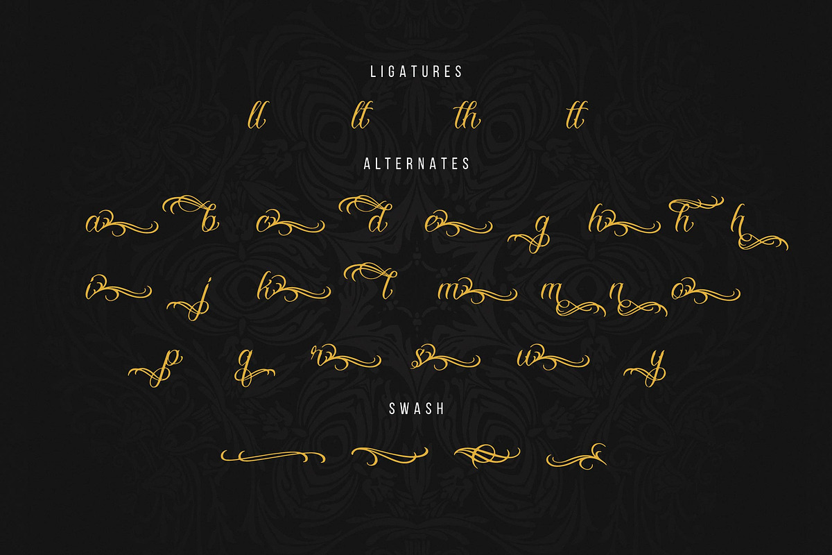 Landog Tlaloc | Tattoo Script Font, a Script Font by Denustudios (Photo 12 of 14)