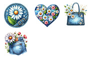 Watercolor Summer Daisy Clipart, an Illustration by Dream Creation (Thumbnail 6 of 6)