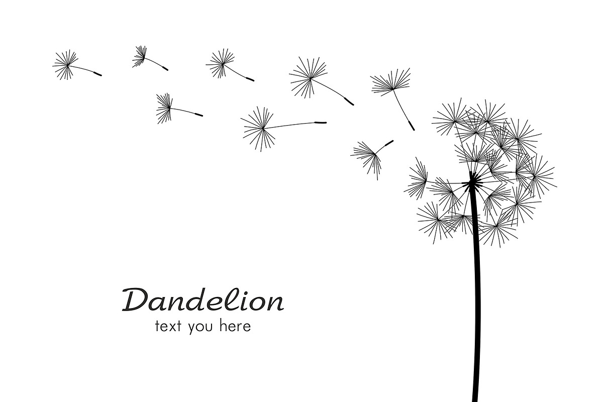 Dandelion + pattern, a Background Graphic by Volyk (Photo 2 of 3)