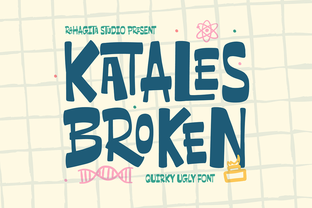 Katales Broken, a Handwritten Font by Rahagita Studio (Photo 1 of 12)