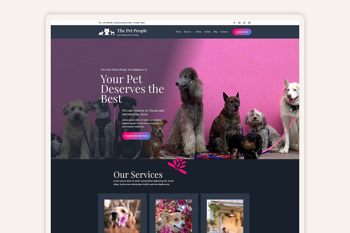 Pet People - Wordpress Kadence Theme, a WordPress Template by StylishDesignMe (Photo 1 of 10)