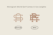 Monogram World Serif Elegant Wedding, a Serif Font by Headfonts (Thumbnail 3 of 10)
