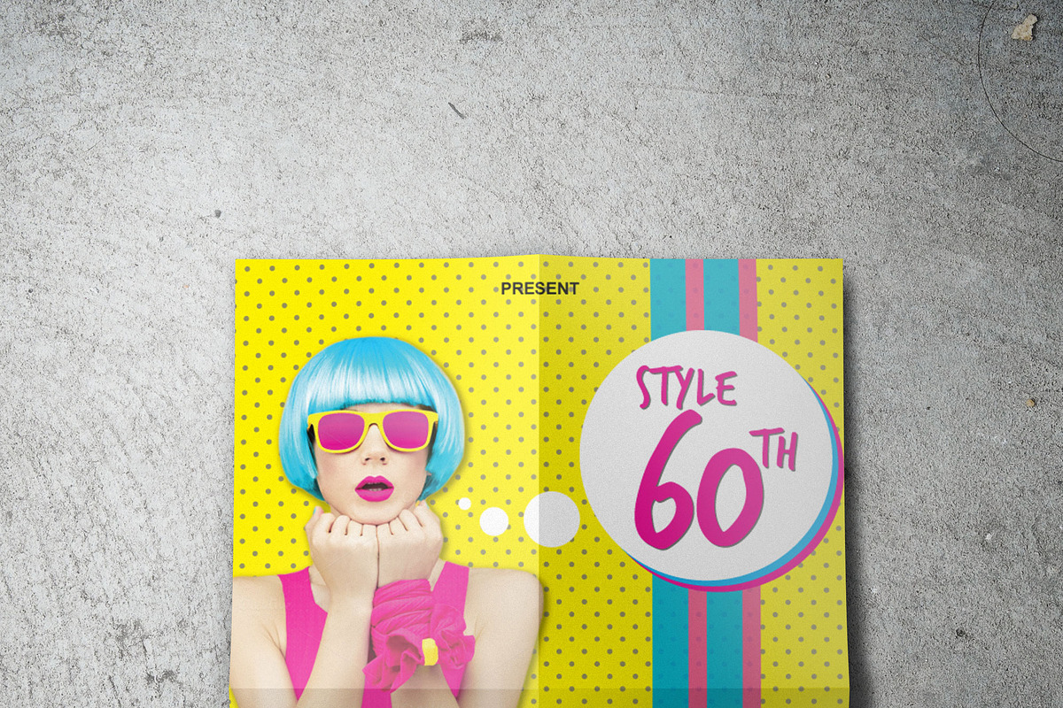 Party Night 60'th Flyers, a Flyer Template by Nimbalagi Studio (Photo 2 of 3)