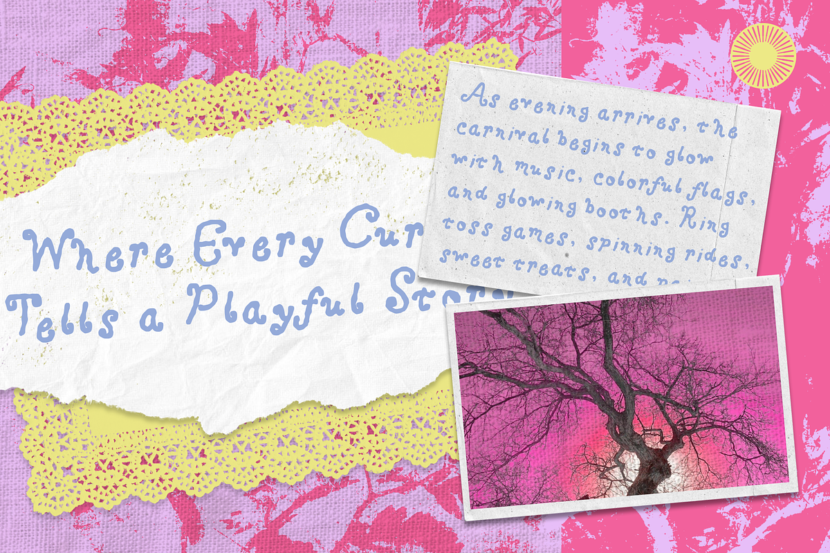 Wigglewood - Playful Display Font, a Handwritten Font by Setara Langit CreativeStd (Photo 9 of 12)