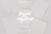 Paper Poster & Card Mockup | BASICS, a Books & Magazine Mockup by Stykke Studio (Thumbnail 1 of 9)
