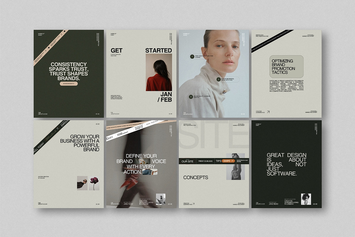ZAVI | Social Media Kit (III), a Social Media Template by The Aesthetic Studio (Photo 3 of 10)