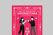 Valentines Day Flyer Template, a Stationery Template by MightyDesign (Thumbnail 4 of 8)