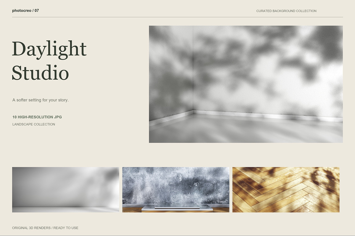 Daylight Studio - 10 JPG Backgrounds, a Background Graphic by Photocreo Michal Bednarek (Photo 1 of 5)
